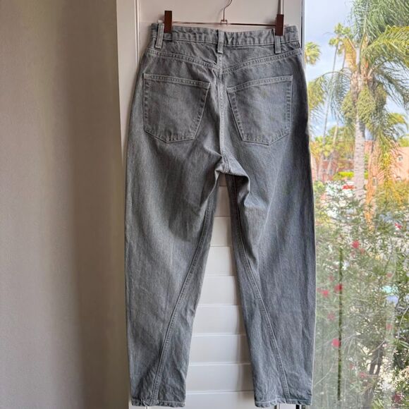 TOPSHOP Idol Mom jeans with twisted seams in light grey size W26 L30 - Picture 5 of 9